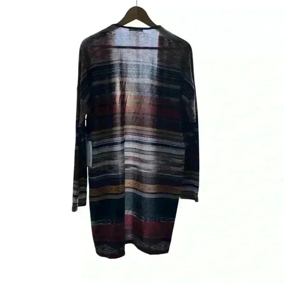 Emory Park midi cardigan in grunge stripe rainbow one-size - Picture 5 of 8